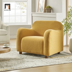 H2 Ghế sofa đơn 1 nệm ngồi nhỏ gọn DT108 Berken vải lông cừu