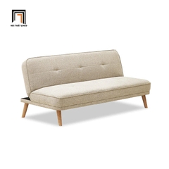 D3 Ghế sofa giường nhỏ gọn GB61 Laurel 1m7 vải nỉ màu nâu nhạt