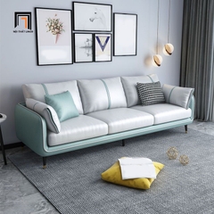 D1 Ghế sofa băng sang trọng BT188 Sken 2m1 phối màu da giả