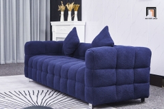 D1 Ghế sofa băng vải lông cừu BHQ9 Toum dài 2m cho shop tiệm
