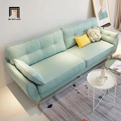 G3 Set ghế sofa gia đình nhỏ KT77 Dropy vải nỉ nhung mềm màu be