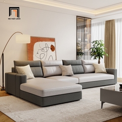 E4 Bộ ghế sofa góc L da công nghiệp GT201 Qingge 3m x 1m6 giá rẻ