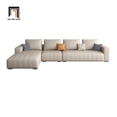 D4 Bộ ghế sofa băng 2m6 kèm đôn vuông BT279 Flin da giả sang trọng