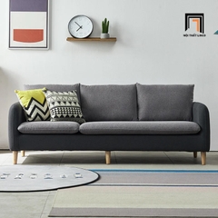 J1 Bộ ghế sofa gia đình vải nỉ xám KT59 Lynan cho căn hộ chung cư