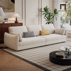 Bộ 2 ghế sofa phòng khách gia đình KT150 Lacon xám trắng giá rẻ