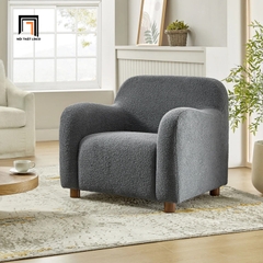H2 Ghế sofa đơn 1 nệm ngồi nhỏ gọn DT108 Berken vải lông cừu