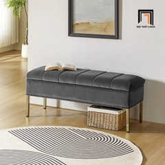T3 Sofa bench SB8 Arlo 1m2 tông vàng sang trọng, hiện đại