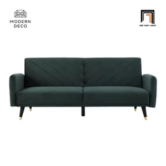 D3 Ghế sofa giường nằm giá rẻ GB1 Decom 2m màu xanh rêu