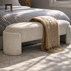 D2 Sofa bench SB41 Lyonee bọc vải mềm thiết kế cong mềm mại, thu hút