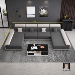 I3 Sofa U UT73 Ramia 3m2 thiết kế trắng đen tinh tế hiện đại