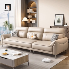 A6 Ghế sofa băng da 2m4 cao cấp BT116 Tazrou phòng khách đẹp