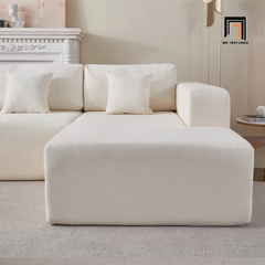 B3 Set Ghế Sofa Chữ U Giá Rẻ UT17 Dade 3m1 Màu Trắng Kem