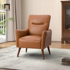 H2 Sofa đơn nhỏ gọn cho văn phòng DT106 Amylee da chống trầy