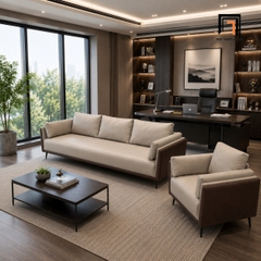F3 Ghế sofa phòng khách KT102 Humber bọc da cao cấp
