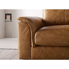 B1 Ghế sofa băng gia đình cao cấp BT311 Wythe 1m9 da giả màu nâu