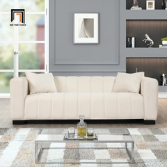 K2 Bộ ghế sofa phòng khách đẹp KT121 Peggy màu trắng kem