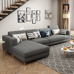 B1 Sofa góc L phòng khách sang trọng GT161 Charles 3m x 1m6 bọc vải