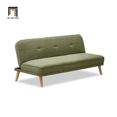 D3 Ghế sofa giường nhỏ gọn GB61 Laurel 1m7 vải nỉ màu nâu nhạt
