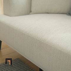 F2 Set ghế sofa phòng khách hiện đại KT32 Orren vải nỉ màu kem