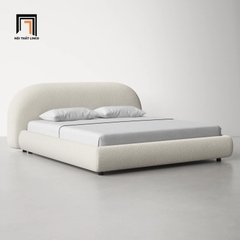 Giường ngủ xinh xắn cho chung cư GN63 Sadarius vải nhung
