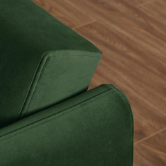 G3 Ghế sofa giường nhỏ gọn 1m9 GB45 Cancio vải nhung màu xanh lá