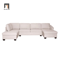 B4 Ghế Sofa Chữ U UT18 Citra Dài 3m Vải Nỉ Màu Trắng Kem