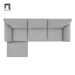 D1 Bộ ghế sofa băng xám trắng dài 2m3 BT61 Bodhill kèm đôn vuông
