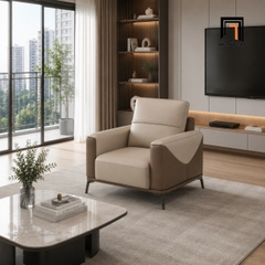 B2 Sofa đơn văn phòng DT148 Drew bọc da giả đẹp