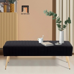 Q1 Ghế bench hành lang SB3 Bretton 1m4 màu đen thanh lịch
