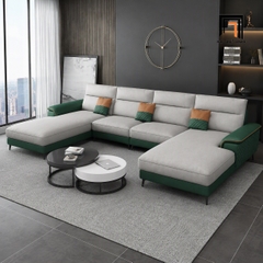 G4 Bộ sofa U da giả UT84 Yangchu 3m1 sang trọng hiện đại
