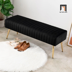 Q1 Ghế bench hành lang SB3 Bretton 1m4 màu đen thanh lịch