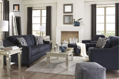 F2 Ghế sofa đơn xám đen vải nỉ DT57 Canchola phòng khách đẹp