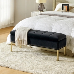 T3 Sofa bench SB8 Arlo 1m2 tông vàng sang trọng, hiện đại