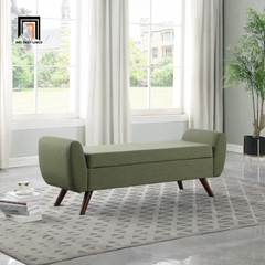 R3 Sofa bench SB4 Amsi 1m4 x 50 màu kem tinh tế cho căn hộ