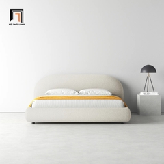 Giường ngủ xinh xắn cho chung cư GN63 Sadarius vải nhung