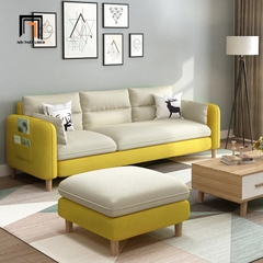 A5 Bộ ghế sofa băng kèm đôn vuông BT197 Colton 2m1 cho phòng khách