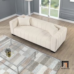 K2 Bộ ghế sofa phòng khách đẹp KT121 Peggy màu trắng kem