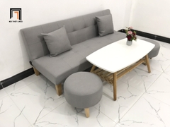 I3 Set ghế sofa giường nhỏ gọn SFG màu xám ghi dài 1m72 giá rẻ