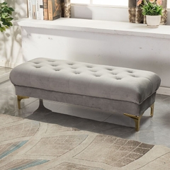I2 Ghế sofa đôn SB28 Kanis 1m2 thiết kế giật lún bọc vải nhung cao cấp