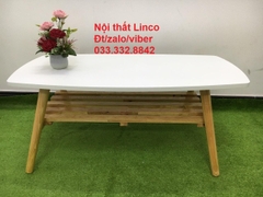 R2 Bàn sofa phòng khách chữ nhật gỗ 1m x 50 chân gấp gọn