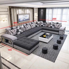 B1 Sofa Chữ U Bearden UT4 Dài 4m05 Thiết Kế Đẳng Cấp