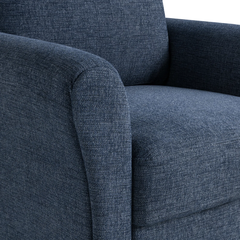J1 Ghế sofa đơn xanh đậm vải bố nỉ DT100 Arsaluis giá rẻ cho căn hộ