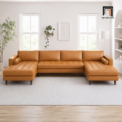 G3 Bộ ghế sofa U da công nghiệp UT72 Matilda 3m2 giá rẻ hiện đại