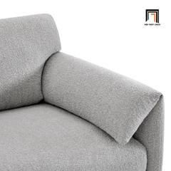 D1 Bộ ghế sofa băng xám trắng dài 2m3 BT61 Bodhill kèm đôn vuông