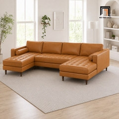 G3 Bộ ghế sofa U da công nghiệp UT72 Matilda 3m2 giá rẻ hiện đại