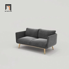 I2 Sofa đơn phòng khách cao cấp DT79 Genlis vải nhung xanh đậm