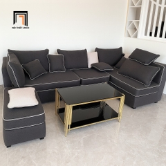 D2 Ghế sofa góc phòng khách chạy viền nổi GT43 Normandy 3m1 x 1m6