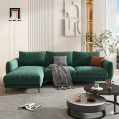 B3 Affordable L-shaped sofa 2m3 x 1m6 GT297 Sydney green velvet