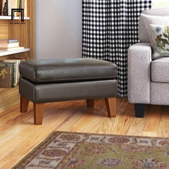 J2 Ghế sofa đơn văn phòng tiếp khách DT63 Abarca da xám đậm
