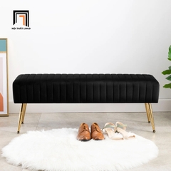 Q1 Ghế bench hành lang SB3 Bretton 1m4 màu đen thanh lịch